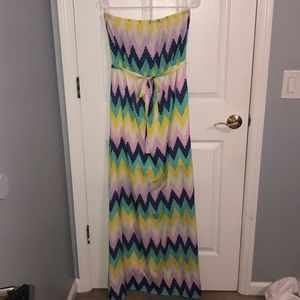 Multi colored maxi dress